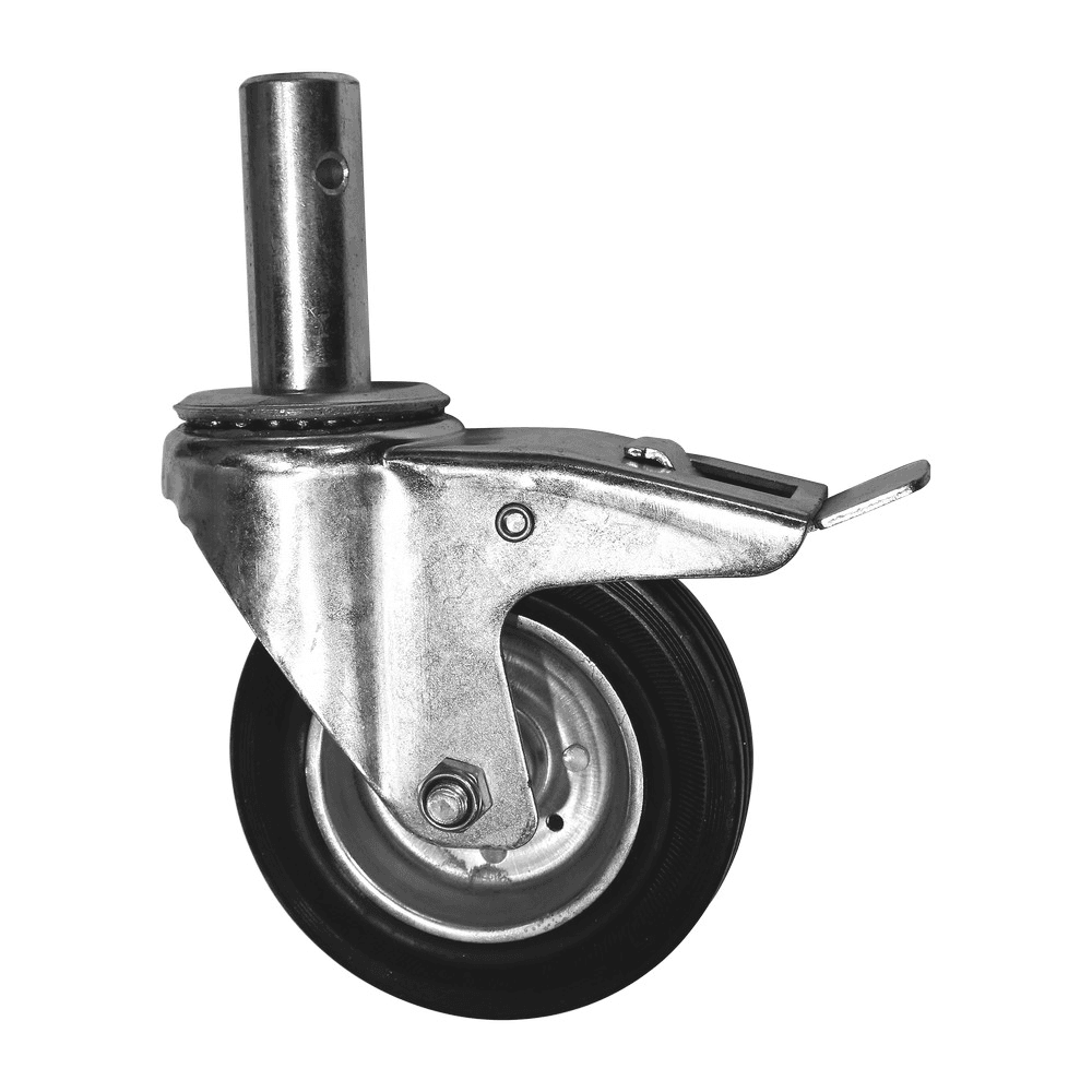 Rueda con freno para andamio